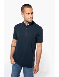 K-KA223-MEN'S SHORT SLEEVE POLO SHIRT WITH MANDARIN COLLAR 2